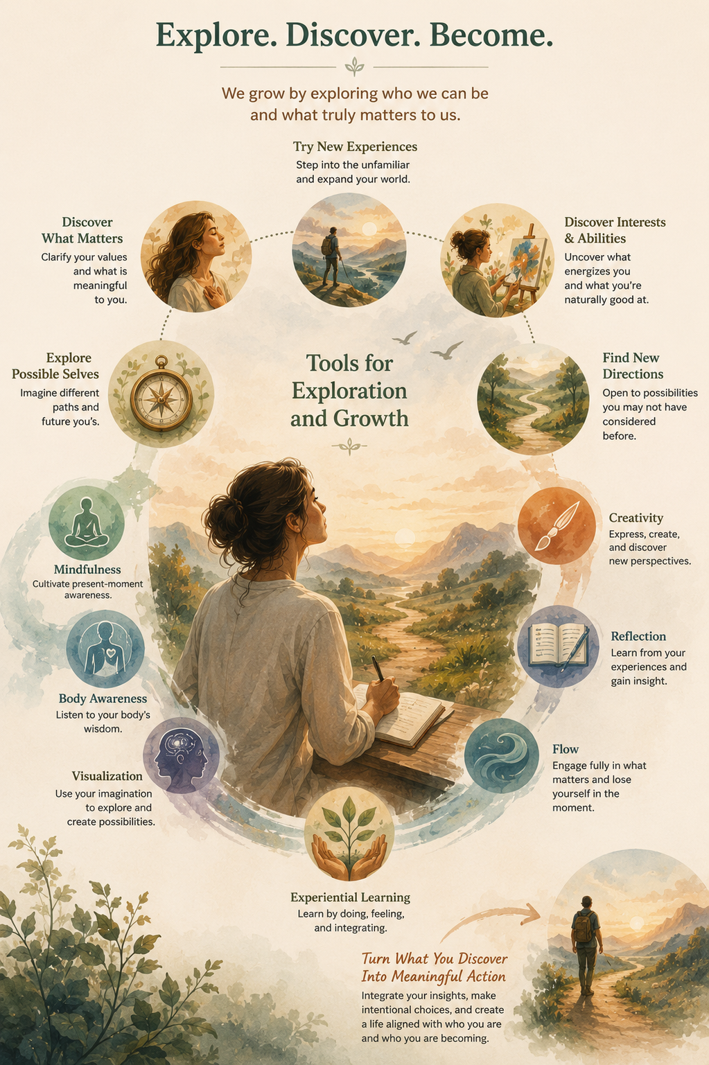 Living Fusion™ framework diagram — Tools for Exploration and Growth